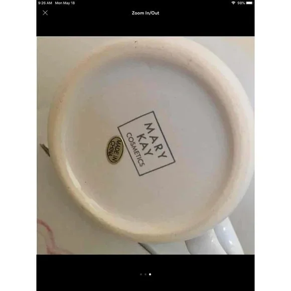 Mary Kay Ceramic Heart Mug NIB - Picture 3 of 3